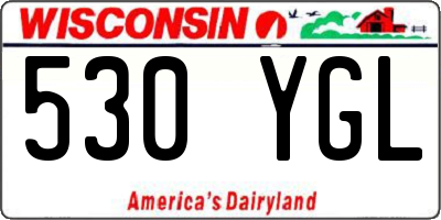 WI license plate 530YGL