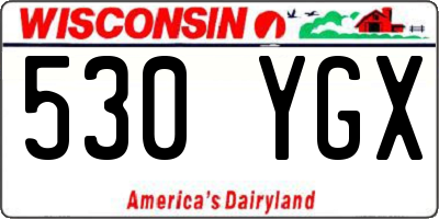 WI license plate 530YGX