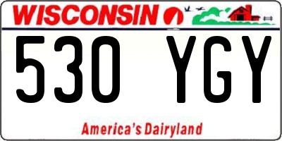 WI license plate 530YGY