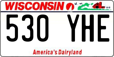WI license plate 530YHE