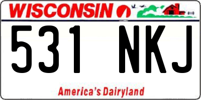 WI license plate 531NKJ