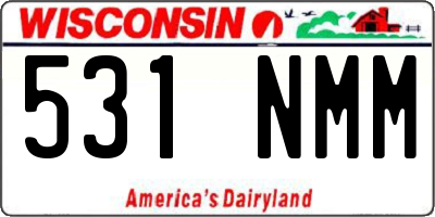 WI license plate 531NMM