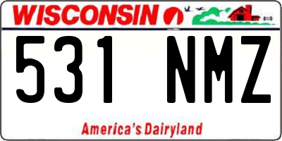 WI license plate 531NMZ