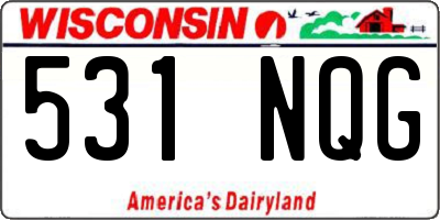 WI license plate 531NQG