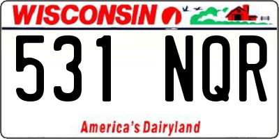 WI license plate 531NQR
