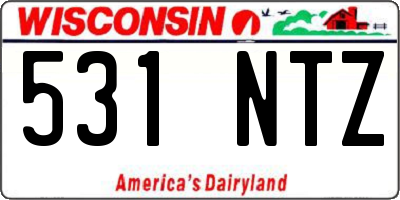 WI license plate 531NTZ