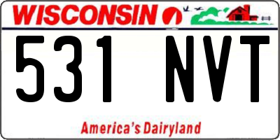 WI license plate 531NVT