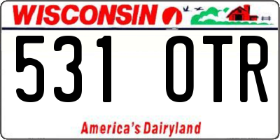 WI license plate 531OTR