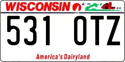 WI license plate 531OTZ
