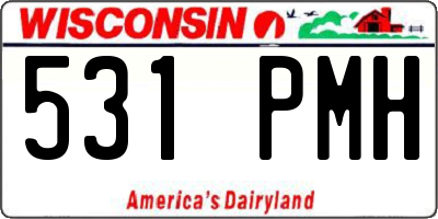 WI license plate 531PMH