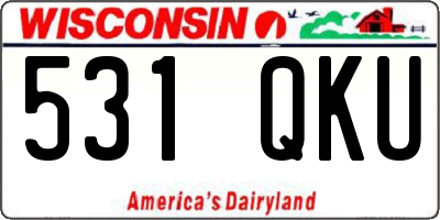 WI license plate 531QKU