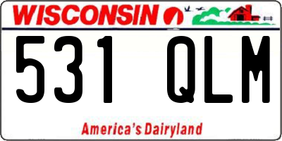 WI license plate 531QLM