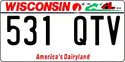 WI license plate 531QTV