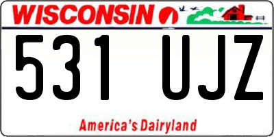 WI license plate 531UJZ