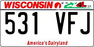 WI license plate 531VFJ
