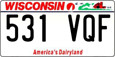 WI license plate 531VQF