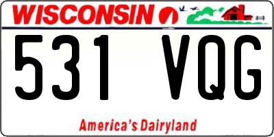 WI license plate 531VQG