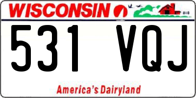 WI license plate 531VQJ
