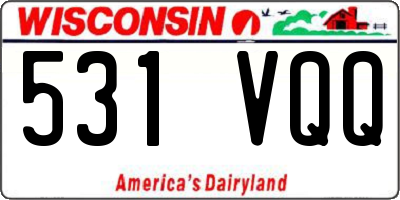 WI license plate 531VQQ