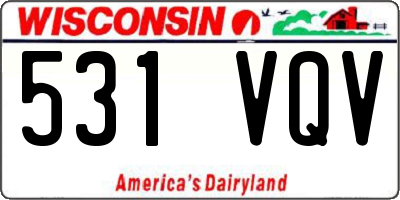 WI license plate 531VQV