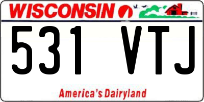 WI license plate 531VTJ