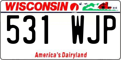 WI license plate 531WJP