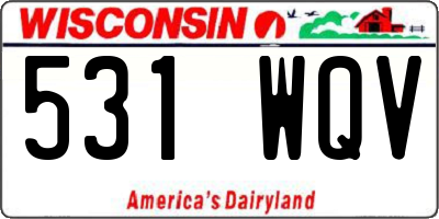 WI license plate 531WQV