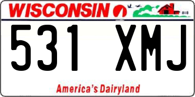 WI license plate 531XMJ