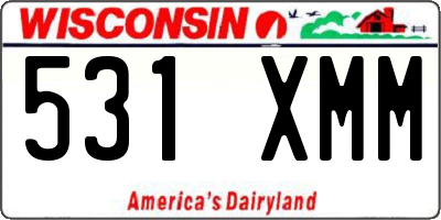 WI license plate 531XMM
