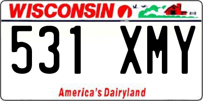 WI license plate 531XMY
