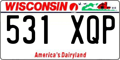 WI license plate 531XQP