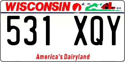WI license plate 531XQY