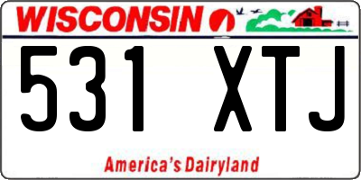 WI license plate 531XTJ