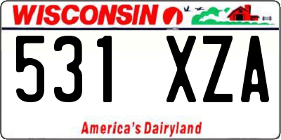 WI license plate 531XZA
