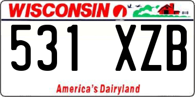 WI license plate 531XZB