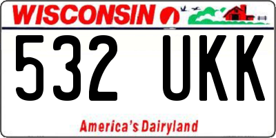 WI license plate 532UKK