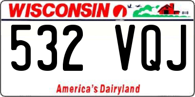 WI license plate 532VQJ