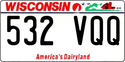 WI license plate 532VQQ