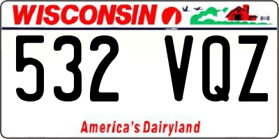 WI license plate 532VQZ