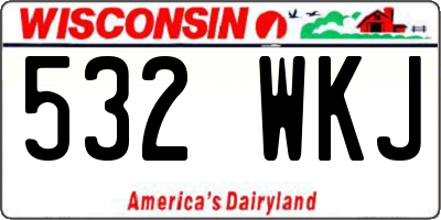 WI license plate 532WKJ