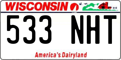 WI license plate 533NHT