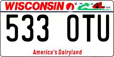WI license plate 533OTU