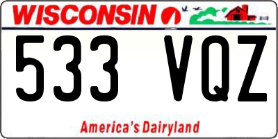 WI license plate 533VQZ