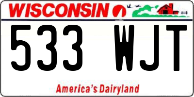 WI license plate 533WJT