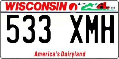WI license plate 533XMH