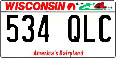 WI license plate 534QLC