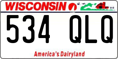 WI license plate 534QLQ