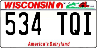 WI license plate 534TQI