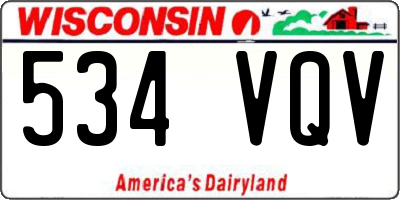 WI license plate 534VQV
