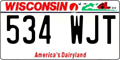 WI license plate 534WJT